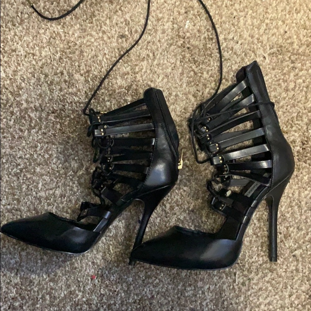 Black leather Shoes